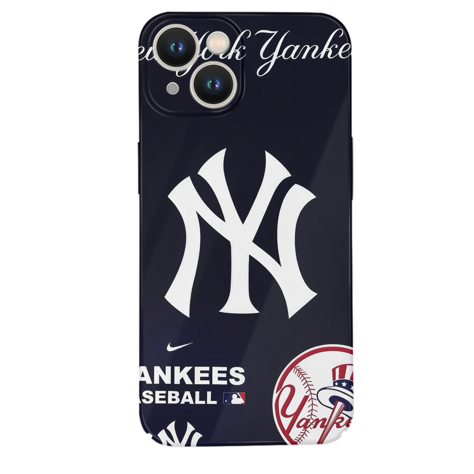 New York Yankees 122 IPhone 14 Series Full-Cover Hard Case – Shockproof With Raised Camera Protection – Precise Cutouts, Wireless Charging Compatible – Durable, Anti-Yellowing, Easy To Clean